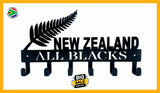 New Zealand All Blacks 6 Hook Key Black Hooks