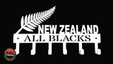 New Zealand All Blacks 6 Hook Key Stainless Steel Brush Finish Hooks