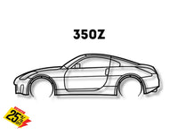 Nissan 350 Z Detailed Silhouette Metal Wall Art