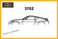 Nissan 370 Z Detailed Silhouette Metal Wall Art