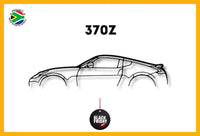 Nissan 370 Z Detailed Silhouette Metal Wall Art