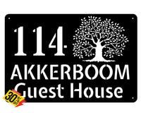 Oak Tree House Sign Wall Art