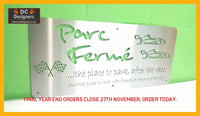 Parc Ferme Home Bar Sign Mounted Wall Art