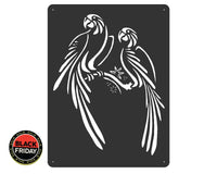 Parrot Pair Laser Cut Wall Art Wall