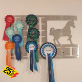 Personalized Horse Rosette Hangers