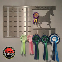 Personalized Horse Rosette Hangers