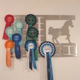 Personalized Horse Rosette Hangers