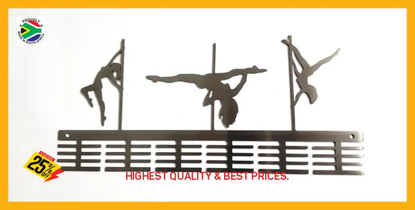 Pole Dance Figurines 48 Tier Medal Hanger Sports Medal Hangers