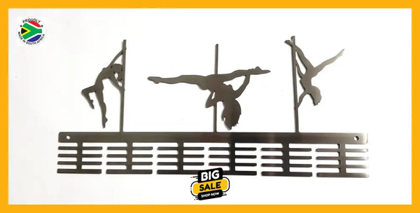 Pole Dance Figurines 48 Tier Medal Hanger Sports Medal Hangers