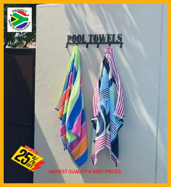 Pool Towels 6 Hook Towel Hanger Small Or Large Home Décor