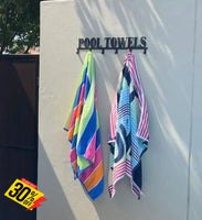 Pool Towels 6 Hook Towel Hanger Small Or Large Home Décor