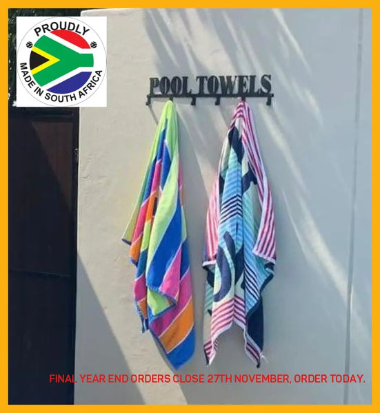 Pool Towels 6 Hook Towel Hanger Small Or Large Home Décor