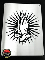 Praying Hands Mounted Wall Art