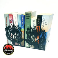 Protea Flower Book Ends Black Home Décor