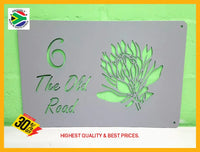 Protea Flower House Sign Wall Art