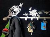 Protea Flower & Hummingbird Design Coat Key Hook Cap Hooks