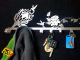 Protea Flower & Hummingbird Design Coat Key Hook Cap Hooks