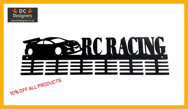 Rc Racing Road 48 Tier Medal Hanger Black Sports Hangers