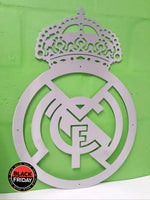 Real Madrid Football Club Crest Mounted Wall Art Design