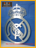 Real Madrid Football Club Crest Mounted Wall Art Design