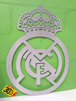 Real Madrid Football Club Crest Mounted Wall Art Design