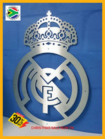 Real Madrid Football Club Crest Mounted Wall Art Design