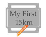 Ribbon Labels For First Achievement Running Medals 15Km