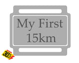 Ribbon Labels For First Achievement Running Medals 15Km