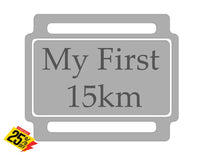 Ribbon Labels For First Achievement Running Medals 15Km