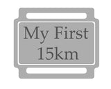 Ribbon Labels For First Achievement Running Medals 15Km