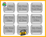 Ribbon Labels For First Achievement Running Medals