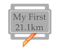 Ribbon Labels For First Achievement Running Medals 21.1Km - Half Marathon