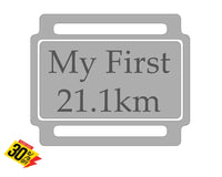 Ribbon Labels For First Achievement Running Medals 21.1Km - Half Marathon