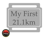 Ribbon Labels For First Achievement Running Medals 21.1Km - Half Marathon