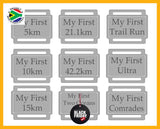 Ribbon Labels For First Achievement Running Medals