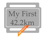 Ribbon Labels For First Achievement Running Medals 42.2Km - Marathon