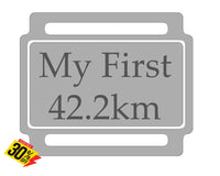 Ribbon Labels For First Achievement Running Medals 42.2Km - Marathon