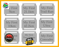 Ribbon Labels For First Achievement Running Medals