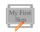 Ribbon Labels For First Achievement Running Medals 5Km