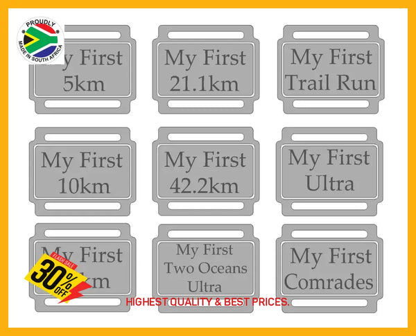 Ribbon Labels For First Achievement Running Medals