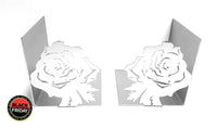 Rose Flower Book Ends Home Décor