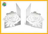 Rose Flower Book Ends Home Décor