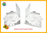 Rose Flower Book Ends Home Décor