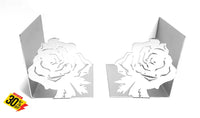 Rose Flower Book Ends Home Décor