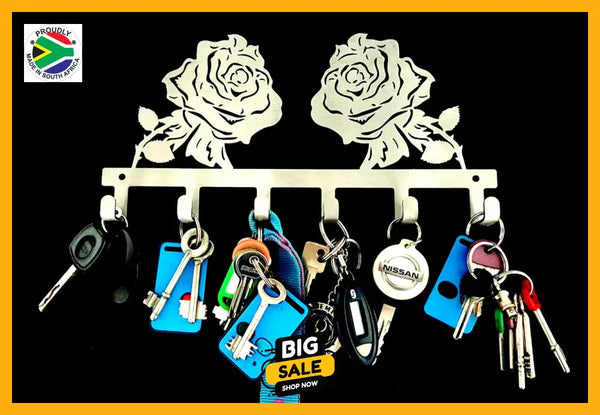 Rose Flower Key Hook Hooks