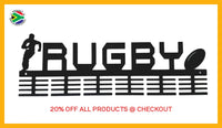 Rugby Figures 48 Tier Medal Hanger Sports Medal Hangers