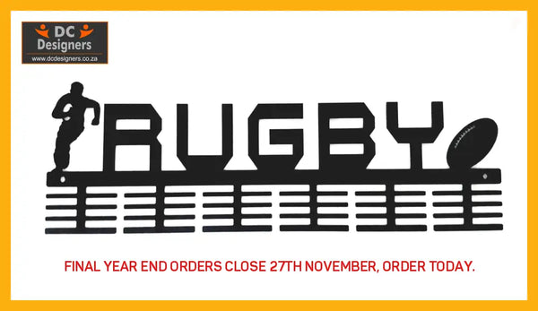 Rugby Figures 48 Tier Medal Hanger Sports Medal Hangers