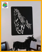 Running Horse Laser Cut Wall Art Wall