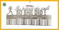 She Believed She Could Ultra’s Trail 60 Tier Medal Hanger Stainless Steel Brush Finish Sports