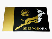 Springboks Rugby Mounted Wall Art Design Black & Gold